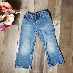 Arizona Jean Co Size 3T Bootcut Toddler Girls 100% Cotton Blue Jeans Medium Wash
